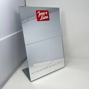 Tony Lama Retail Display Mirror Handcrafted Quality Boots Slogan Advertising
